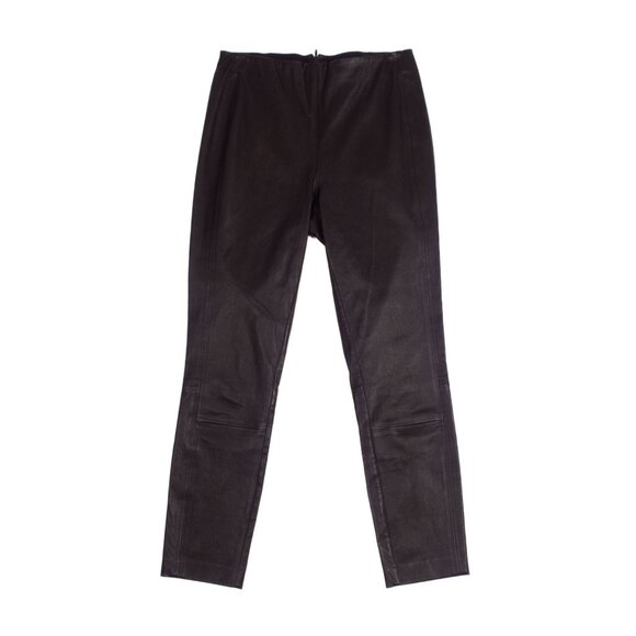 RAG & BONE Black Leather Leggings Pants - Picture 1 of 7